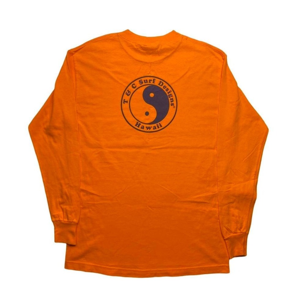 Vintage T&C Surf Design Hawaii surfing long sleeve shirt